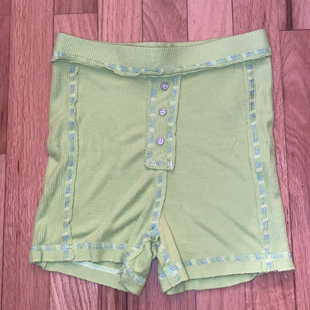 Out from under comfy shorts